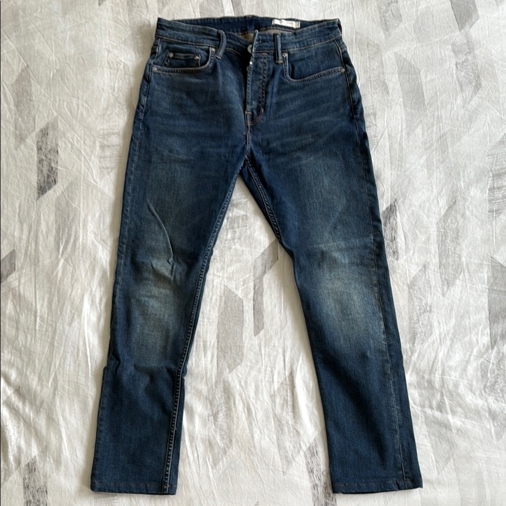 All Saints Dark Indigo Slim Jeans